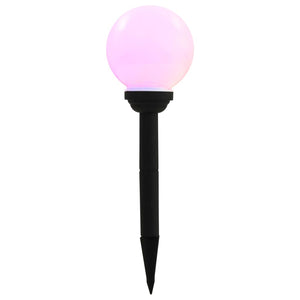 vidaXL Outdoor Solar Lamps 8 Pcs. LED Ball 15 cm RGB