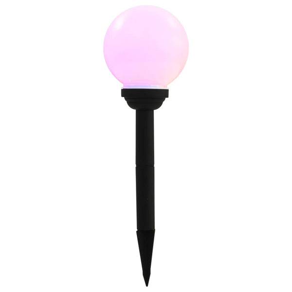 vidaXL Outdoor Solar Lamps 8 Pcs. LED Ball 15 cm RGB