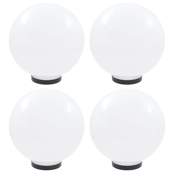 vidaXL LED Garden Lights 4 pcs. Spherical 30 cm PMMA