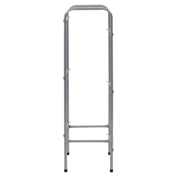 vidaXL Crate Rack for 3 Crates Silver 50x33x116 cm Steel