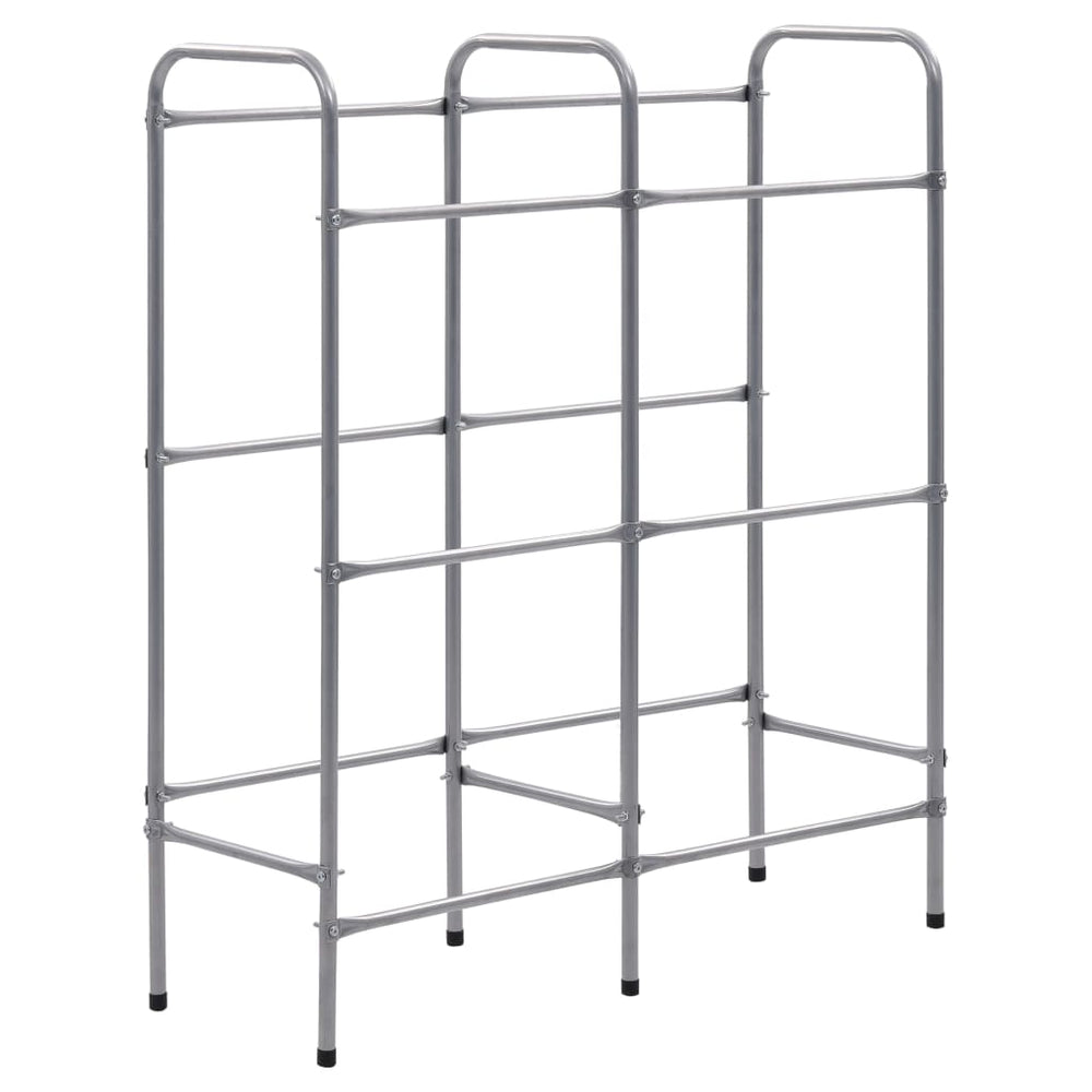 vidaXL Crate Rack for 6 Crates Silver 96x33x116 cm Steel