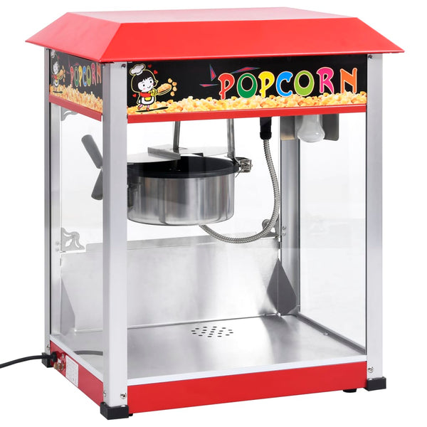 vidaXL Popcorn Machine with Teflon Cooking Pot 1400 W