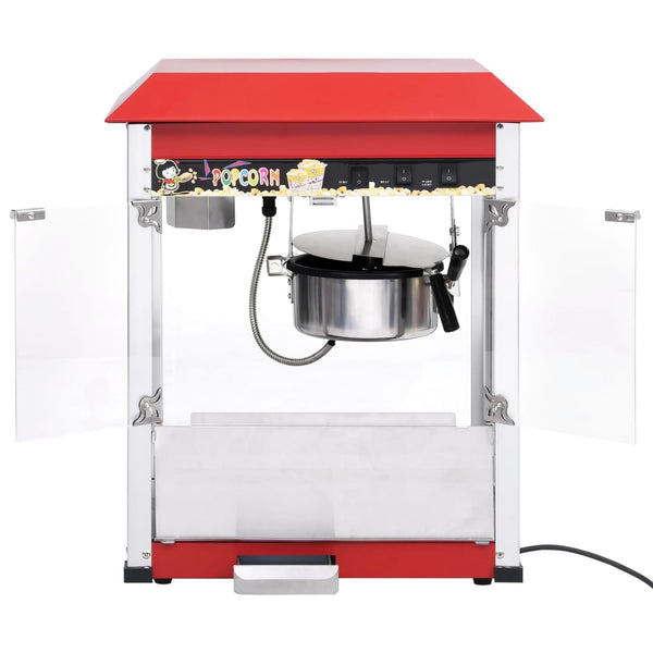 vidaXL Popcorn Machine with Teflon Cooking Pot 1400 W