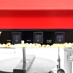 vidaXL Popcorn Machine with Teflon Cooking Pot 1400 W