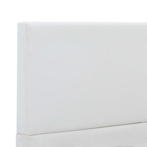 vidaXL Bed Frame White Faux Leather 100x200 cm