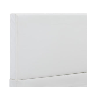 vidaXL Bed Frame White Artificial Leather 120x200 cm