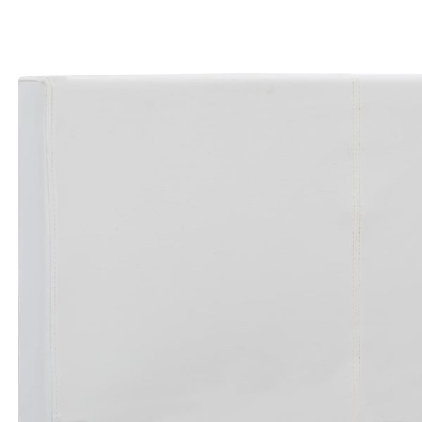 Bettgestell Weiß Kunstleder 180x200 cm