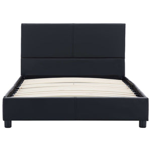 vidaXL Bed Frame Black Faux Leather 90x200 cm