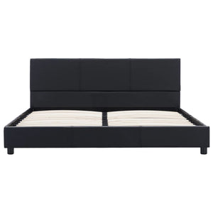 vidaXL Bed Frame Black Faux Leather 120x200 cm
