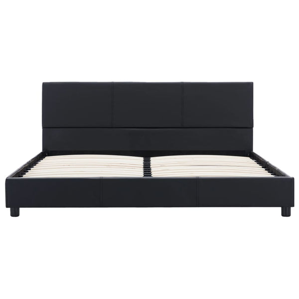 vidaXL Bed Frame Black Faux Leather 120x200 cm