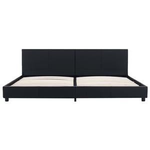 vidaXL Bed Frame Black Faux Leather 180x200 cm