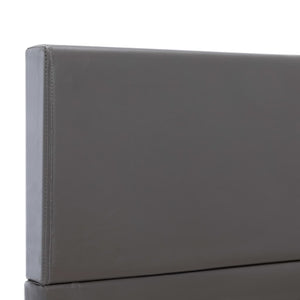 vidaXL Bed Frame Grey Artificial Leather 90x200 cm