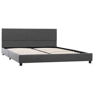 vidaXL Bed Frame Grey Faux Leather 120x200 cm