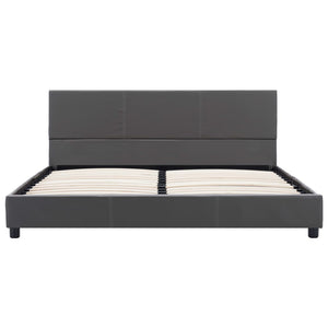 vidaXL Bed Frame Grey Faux Leather 120x200 cm