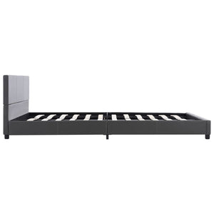 vidaXL Bed Frame Grey Faux Leather 120x200 cm