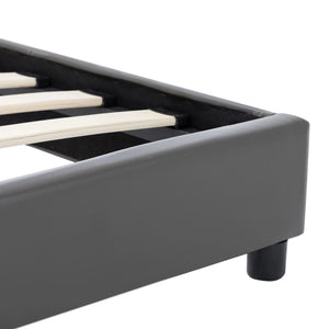 vidaXL Bed Frame Grey Faux Leather 120x200 cm
