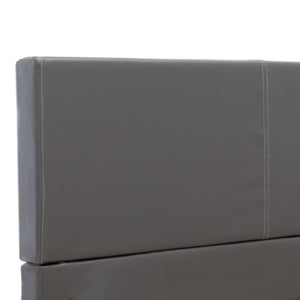 vidaXL Bed Frame Grey Faux Leather 120x200 cm