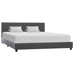 vidaXL Bed Frame Grey Faux Leather 160x200 cm