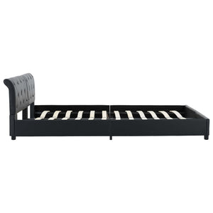 vidaXL Bed Frame Black Faux Leather 180 x 200 cm
