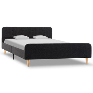vidaXL Bed Frame Dark Grey Fabric 120x200 cm