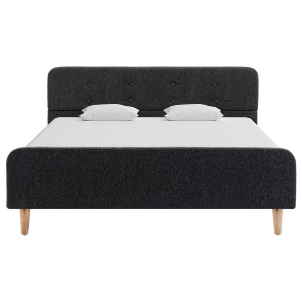 vidaXL Bed Frame Dark Grey Fabric 120x200 cm