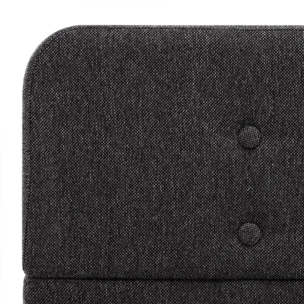 vidaXL Bed Frame Dark Grey Fabric 140x200 cm