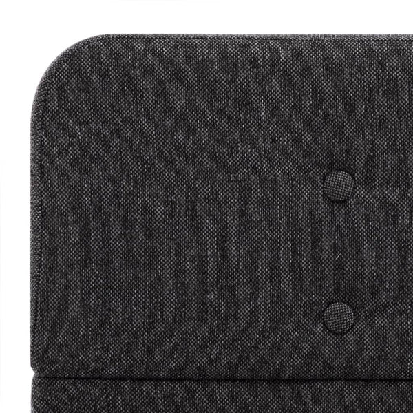 Bettgestell Dunkelgrau Sackleinen 160x200 cm