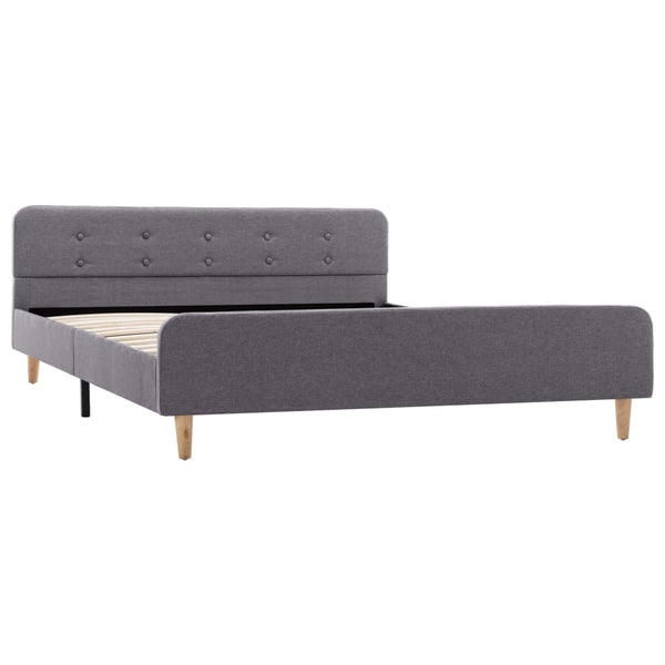 Bettgestell Hellgrau Stoff 140x200 cm
