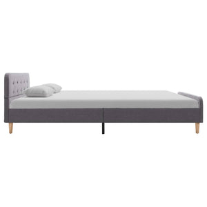 vidaXL Bed Frame Light Gray Fabric 160x200 cm