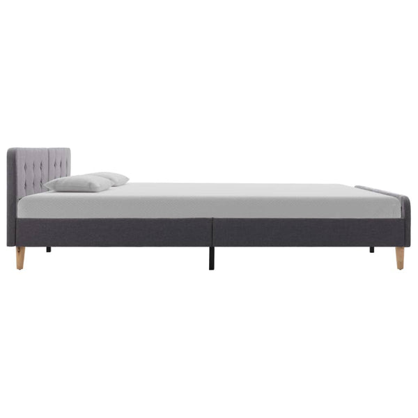 vidaXL Bed Frame Light Grey Fabric 180x200 cm