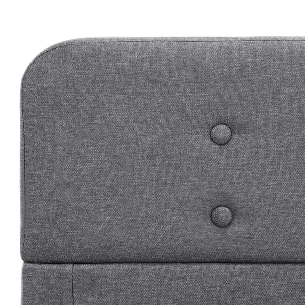 vidaXL Bed Frame Light Grey Fabric 180x200 cm