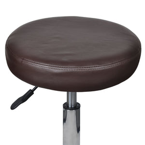 vidaXL Office Stools 2 pcs Brown 35.5x84 cm Faux Leather