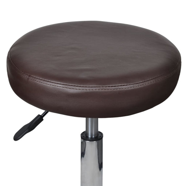 vidaXL Office Stools 2 pcs Brown 35.5x84 cm Faux Leather