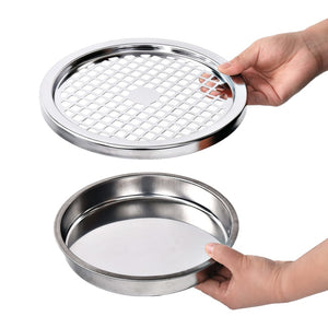 vidaXL Standing Ashtray 30 L Steel Grey