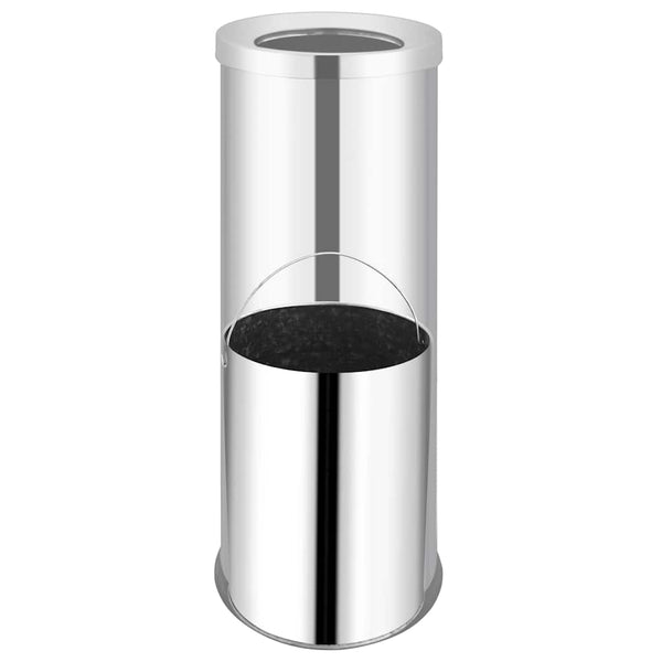 vidaXL Hotel Waste Bin Stainless Steel 32 L