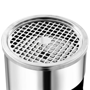 vidaXL Wall-Mounted Ashtray Stainless Steel 26 L