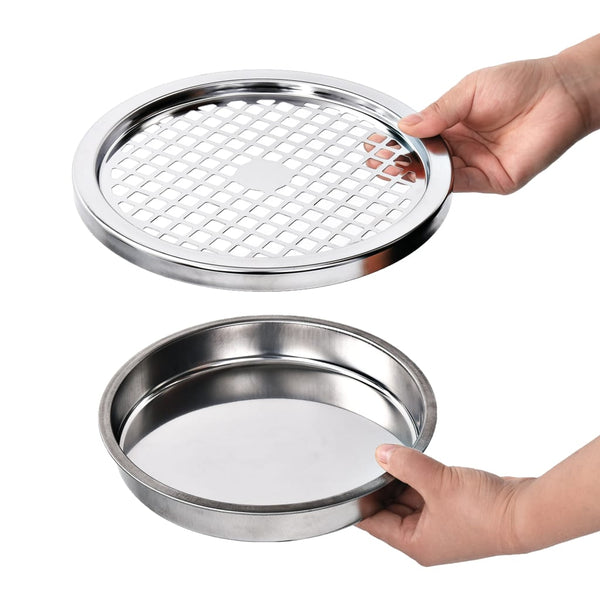 vidaXL Wall-Mounted Ashtray Stainless Steel 26 L