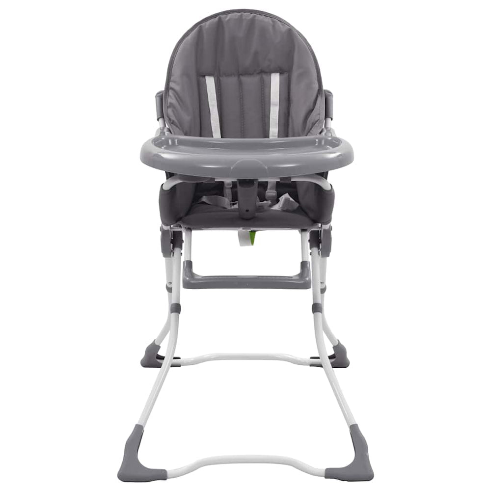 vidaXL Baby Highchair Grey and White