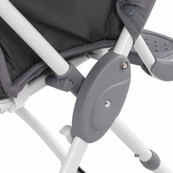vidaXL Baby Highchair Grey and White