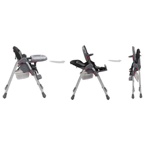 vidaXL Baby High Chair Grey
