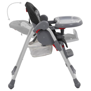 vidaXL Baby High Chair Grey
