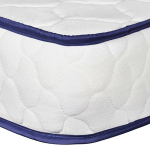 vidaXL Bed with Memory Foam Mattress White Faux Leather 90x200 cm