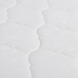 vidaXL Bed with Memory Foam Mattress White Faux Leather 90x200 cm