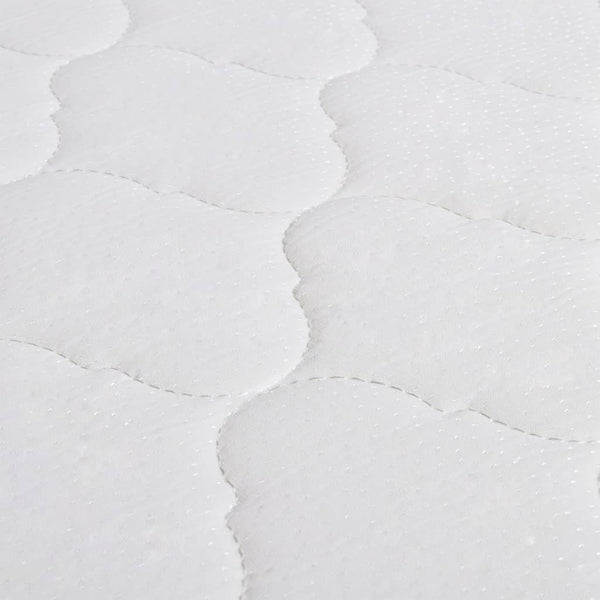 vidaXL Bed with Memory Foam Mattress White Faux Leather 90x200 cm