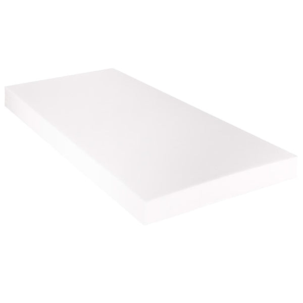 vidaXL Bed with Mattress White Faux Leather 90 x 200 cm