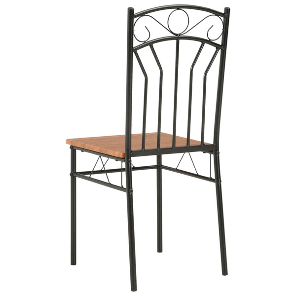 vidaXL Dining Chairs 2 pcs. Brown MDF