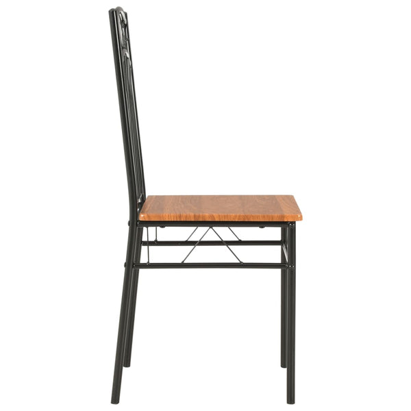 vidaXL Dining Chairs 2 pcs. Brown MDF