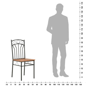 vidaXL Dining Chairs 2 pcs. Brown MDF
