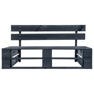 vidaXL Garden Pallet Sofa with Sand-Colored Cushions Pine Wood