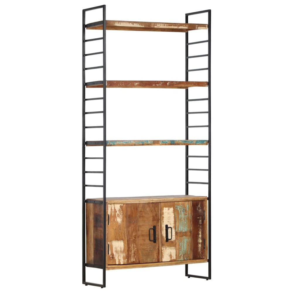 vidaXL 4-Tier Bookshelf 80x30x180 cm Solid Reclaimed Wood